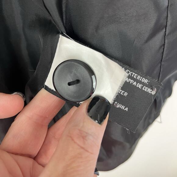 Vintage 90s Worthington Women’s Leather Jacket Blazer Career Classic Black Sz M - Picture 10 of 10